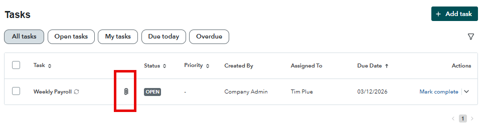 Tasks in Intuit Enterprise Suite 12 image 16